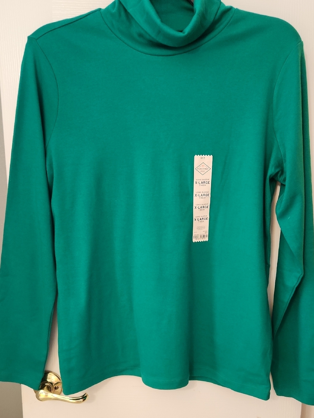St. John's Bay Teal Crewneck T-Shirt